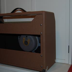 Repro Fender Brown Vibrolux cabinet with reconed JBL D120F - fits Tremolux chassis too image 6