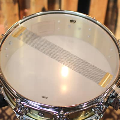 DW 4x14 Collector's Polished Bell Brass Snare Drum - DRVN0414SPC image 5