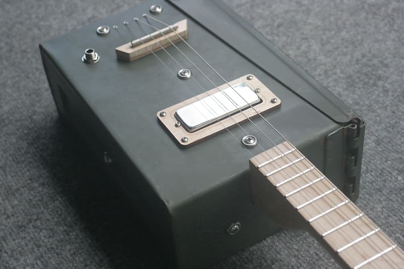 Ammo Can/Cigar Box Electric Guitar by D-Art Homemade Guitar | Reverb