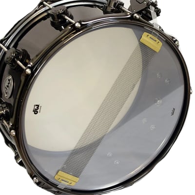 DW Collectors Black Nickel over Brass 6.5 x 14 Snare 2023 image 4