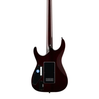 ESP LTD MH-1000 EverTune FM Electric Guitar Dark Brown Sunburst image 5
