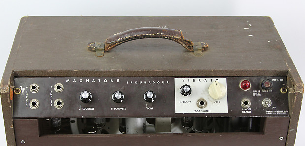 Magnatone Troubadour Model 213 2-Channel 18-Watt 1x12" Guitar Combo image 3