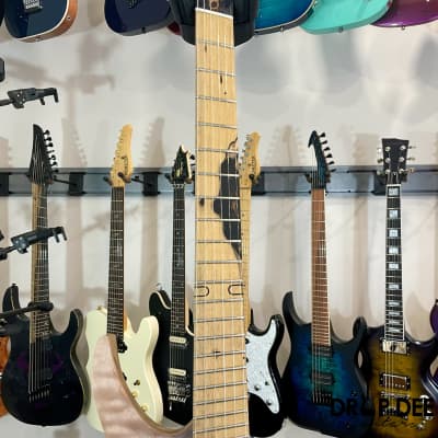 OD Guitars Minerva Headless Multi-Scale Electric Guitar w/ Case-Mid Burst image 10