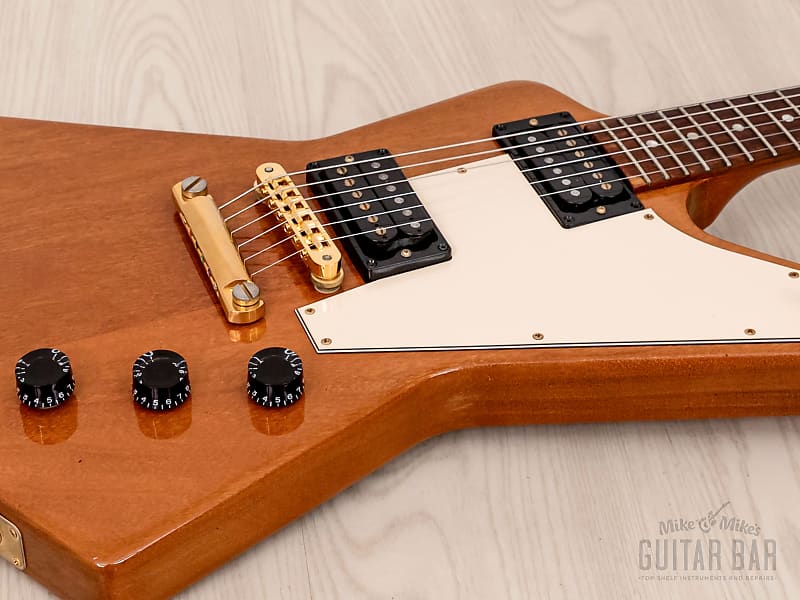 2001 Gibson '76 Reissue Explorer Natural | Guitar Chimp
