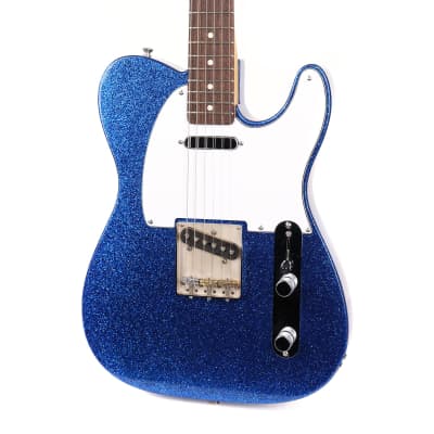 Crook T-Style Guitar Blue Sparkle Used image 7