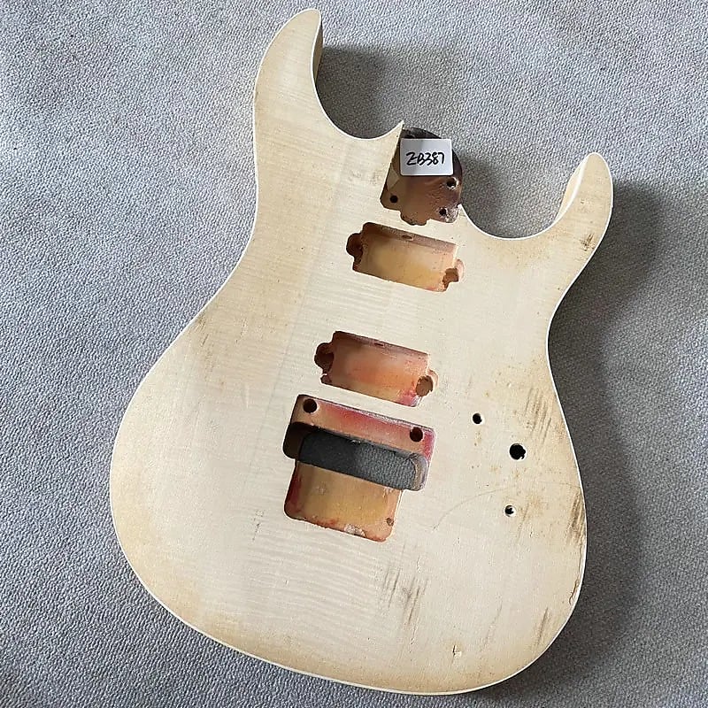 Maple Top Guitar Basswood Body DIY Project | Reverb