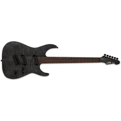 ESP LTD M-1000 Multi-Scale FM See Thru Black Satin Electric Guitar  M1000 MS - KOREA! for sale