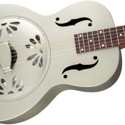 Gretsch G9201 Honey Dipper™ Round-Neck, Brass Body Biscuit Cone Resonator Guitar 2717013000 - Shed Roof Finish for sale