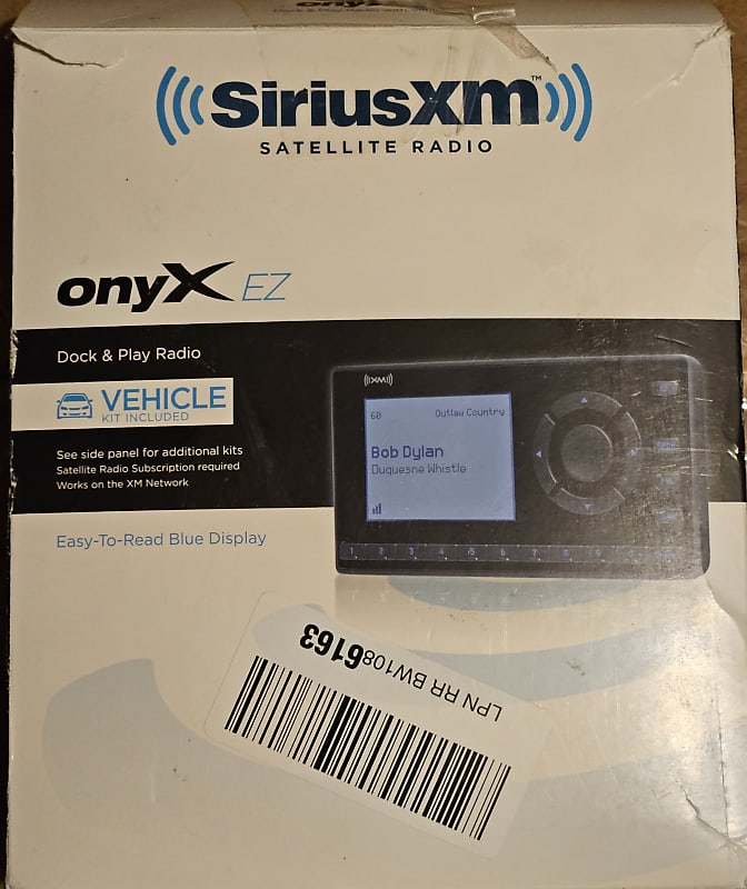 SiriusXM- XEZ1V1 Onyx EZ Satellite Radio with Vehicle deals Kit- Black New in Box