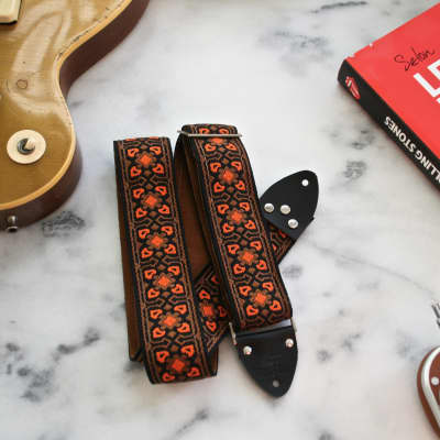 Vintage 60s Azur 'Tapestry' Hippie Guitar Strap Replica