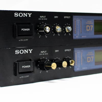 Sony DPS-D7 Digital Delay Signal Processor Rack Unit DSP D7 DSPD7 - Pair image 2