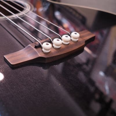 Takamine PB5 SBL Pro Series Jumbo Cutaway Acoustic/Electric Bass Gloss Black Sunburst image 18