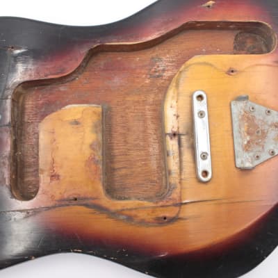 Vintage Sakai Teisco MIJ Electric Guitar body w/ some parts image 10