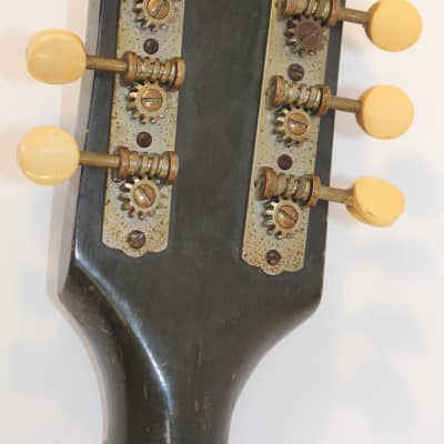 Vintage Strad-O-Lin Style A Mandolin • Dark Green Lacquer • Player image 11