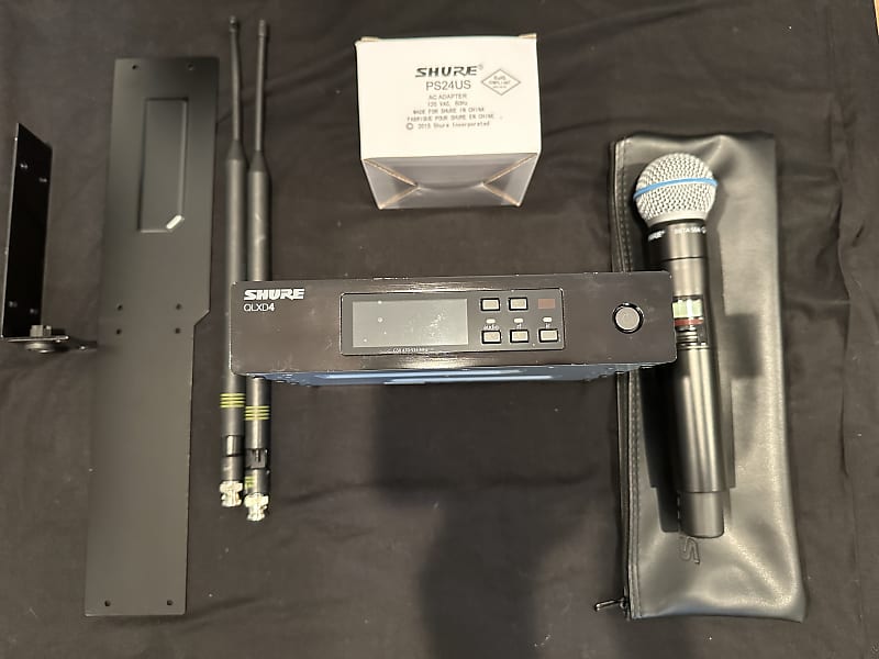 Shure QLXD24/B58G50 QLXD4 Wireless Receiver + QLXD1 Reverb