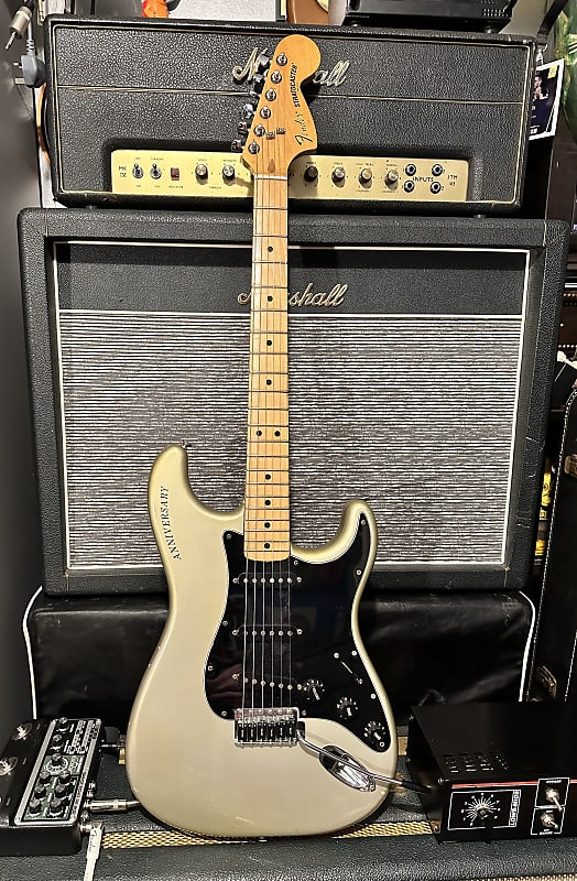 ギター FENDER USA 25th Anniversary Stratocaster Fender 25th Anniversary Stratocaster Faded Silver, 1979