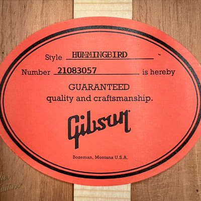 Gibson Hummingbird Original Heritage Cherry Sunburst image 24