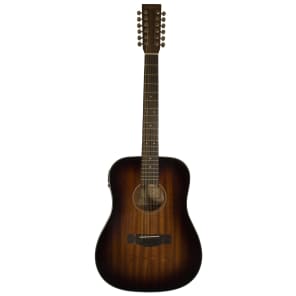 Sigma Guitars 15 Series Mahogany Guitar with ChromaCast Accessories, Shadowburst - 12-String Dreadnought / Acoustic-Electric / 1 image 2