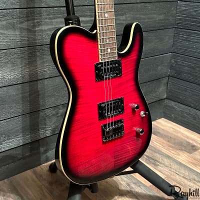 Fender Special Edition Custom Telecaster Red Burst Electric Guitar FMT image 2