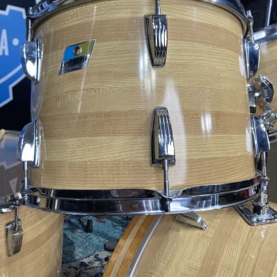 Ludwig 3 Ply Butcher Block Pro-Beat, 24,18,16,14,13, Blue/Olive Pointy Badge, Immaculate!! 1976 image 16
