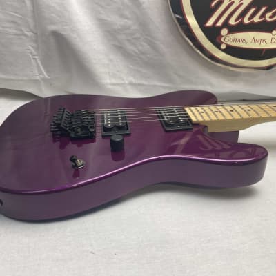 Charvel USA Select San Dimas Style 2 HH FR Singlecut Guitar - Purple / Maple neck image 7