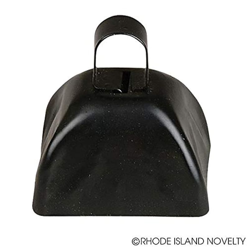 3 Metal Black Cowbells, 12 Pack