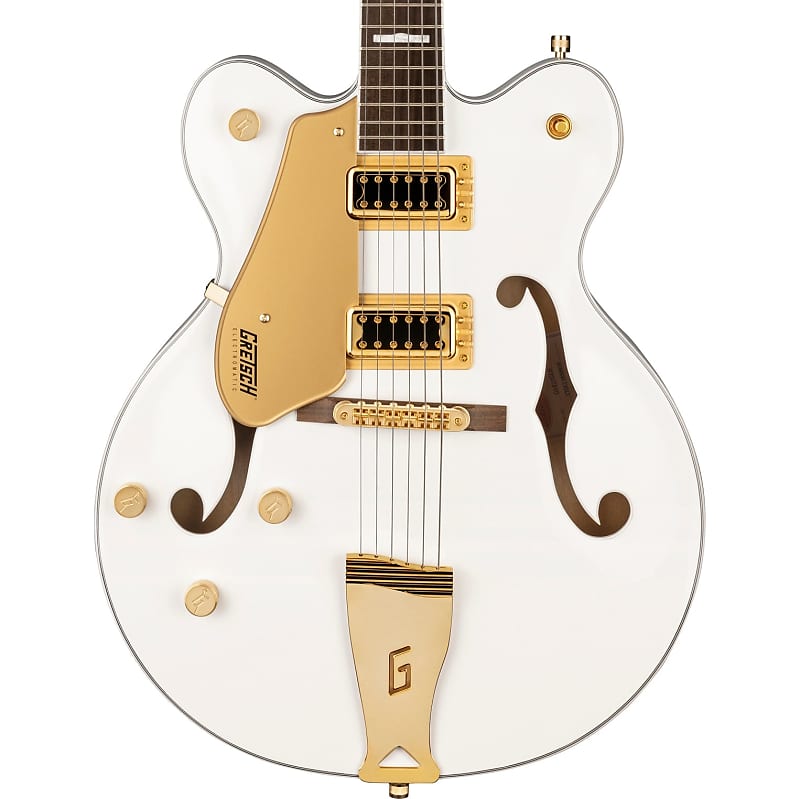 Gretsch G5422GLH Electromatic Classic Hollow Body Double-Cut With Gold Hardware - Left-Handed, Laurel Fingerboard, Snowcrest White image 1