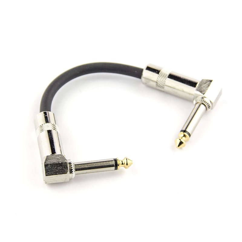 Stagg Patch Cables 12" Right Angle Reverb