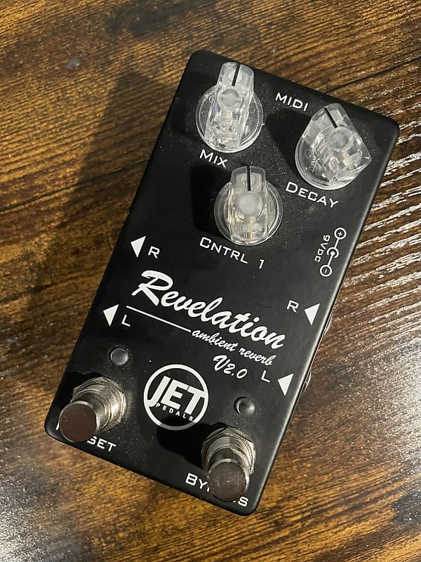 Jet Pedals Revelation V2 MIDI Black Reverb