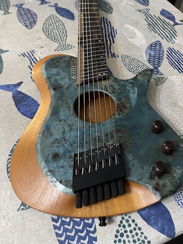 Kiesel Zeus acoustic 7 string fanned fret Reverb