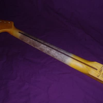 Dark 21 Fret Relic C Shape Stratocaster Allparts fender Licensed Vintage Maple Neck image 5