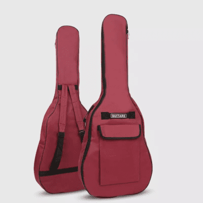 Oxford Fabric Acoustic Guitar Gig Bag Soft Case Double Shoulder Strap image 2