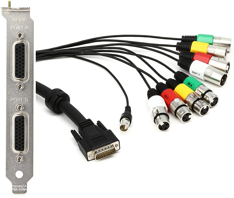 Lynx AES16e AES/EBU PCI Express Audio Interface Bundle with Reverb