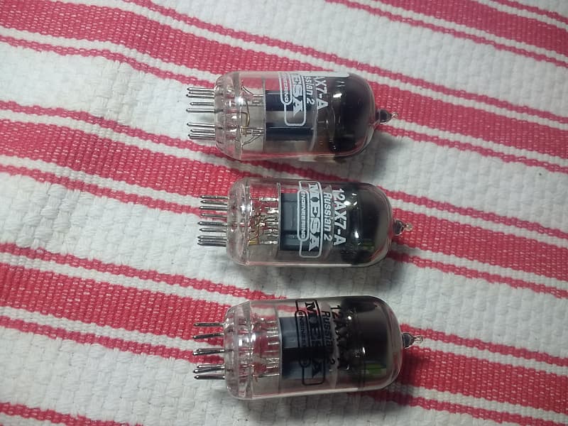 Trio Mesa Boogie 12AX7 Russian 2 High Gain Preamp Tubes Reverb