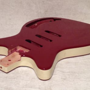 Danelectro DC-3 BODY PROJECT ONLY 1999 Commie Red image 8