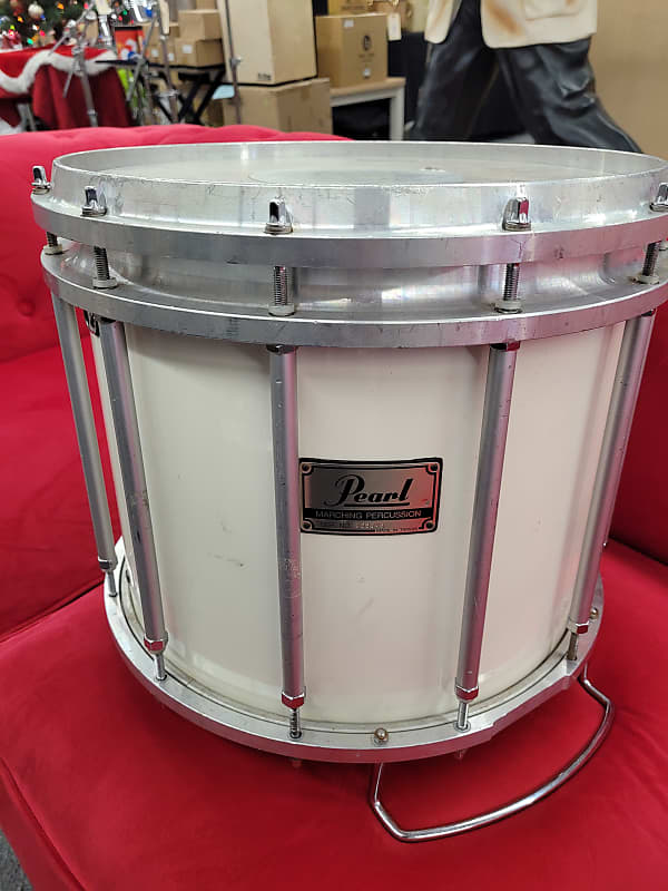 Pearl Marching Tenor Drum 12x14 - White image 1