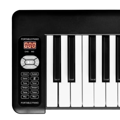 Glarry 61 Key Semi-weighited Keys Foldable Electic Digital Piano image 2