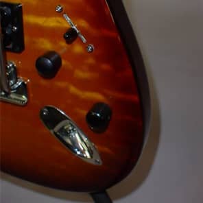 Previously Owned Fender American Deluxe Stratocaster 50th Anniv.  Amberburst Finish image 3
