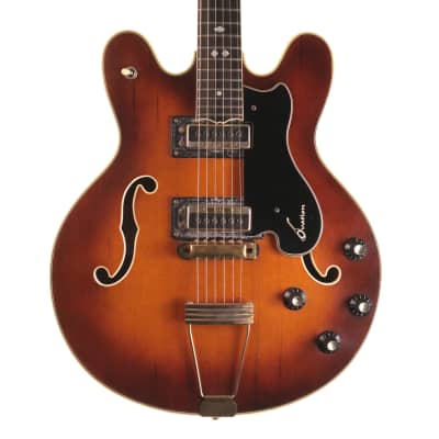 Ovation Thunderhead Deluxe Electric Guitar, Sunburst with Hard Case for sale