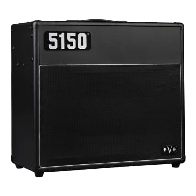EVH 5150 Iconic Series 40W 1 x 12 Combo, Two-Channel, Reverb, Electric Guitar Amplifier with Molded Plastic Handle and Two 6L6 Power Tubes (Black) image 3