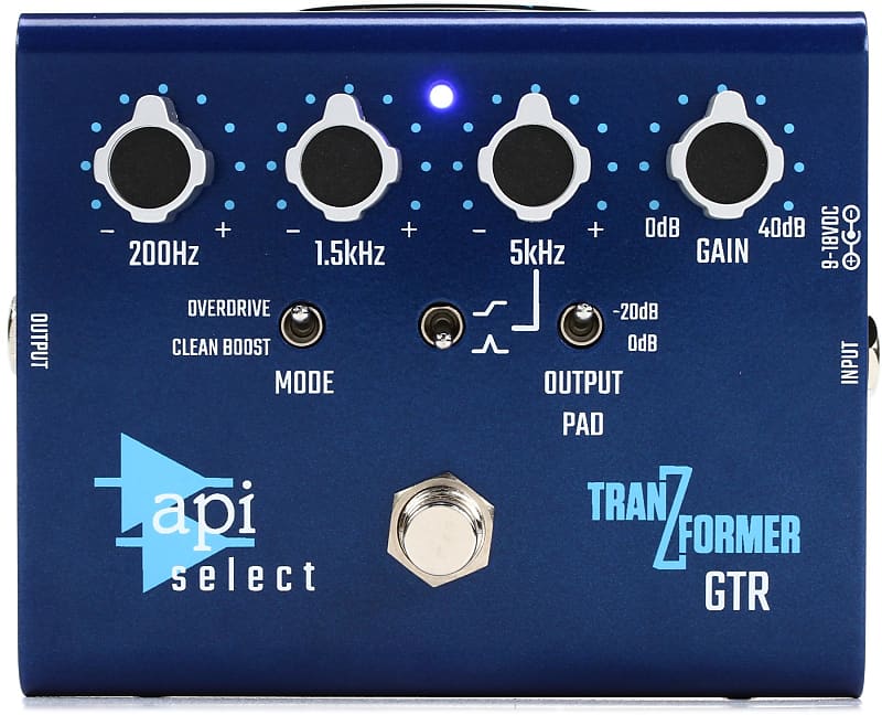 API TranZformer GTR EQ/Boost Pedal Reverb