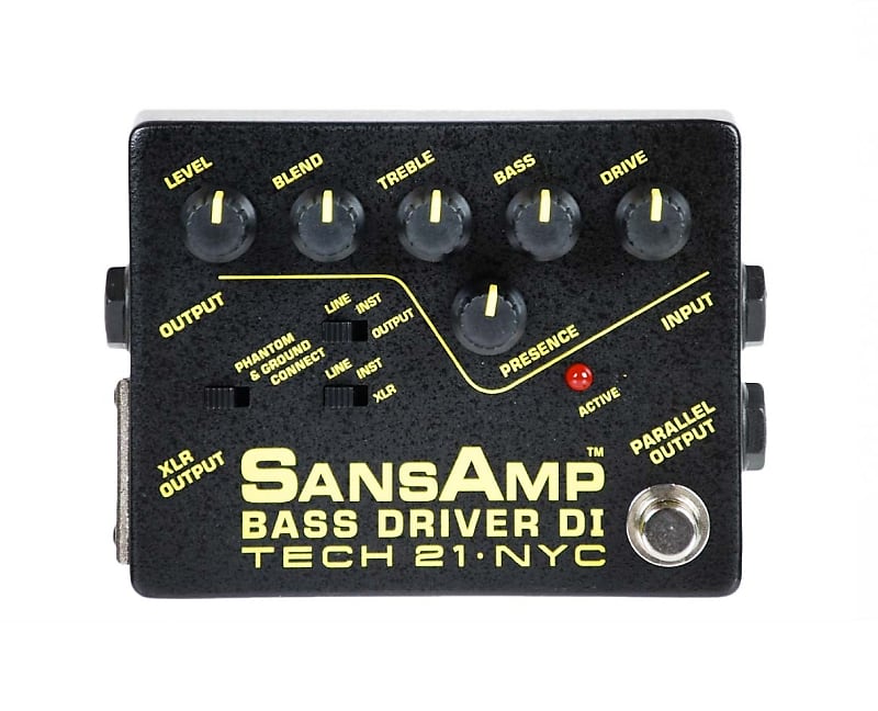 TECH21SANSAMP PROGRAMMABLE BASS DRIVER DI 動作品