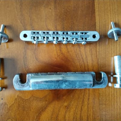 Gibson Les Paul Tune-O-Matic Bridge with Tailpiece + wiring harness pots 1992 image 6
