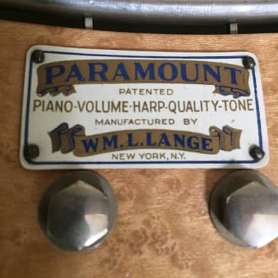 Paramount Wm. L. Lange Style A Tenor Banjo, circa 1920s image 7