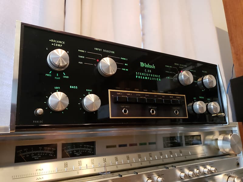 Fully Restored McIntosh C28 Stereo Preamp - Incredible Cosmetic Condition  With Classic Mac Looks And Sound!