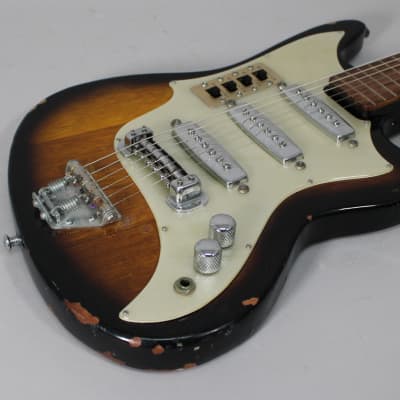 1960s Teisco ET-300 Vintage Sunburst w/SSC image 10