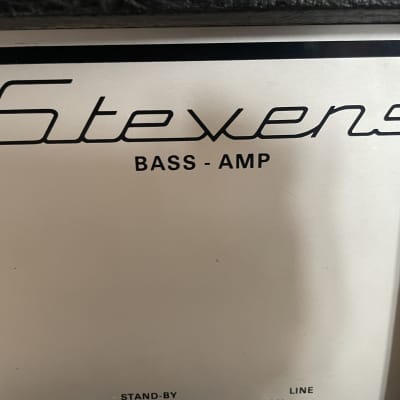 Stevens Bass Amp 1960s - Black Silver image 9