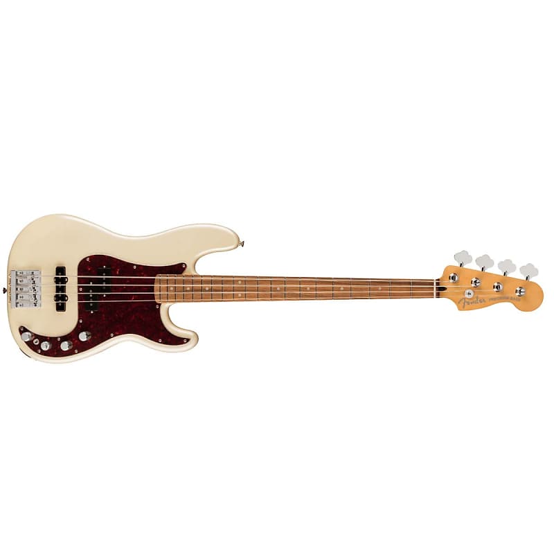 Fender Player Plus Precision PJ Bass Guitar PF Olympic Pearl - MIM 0147363323 image 1