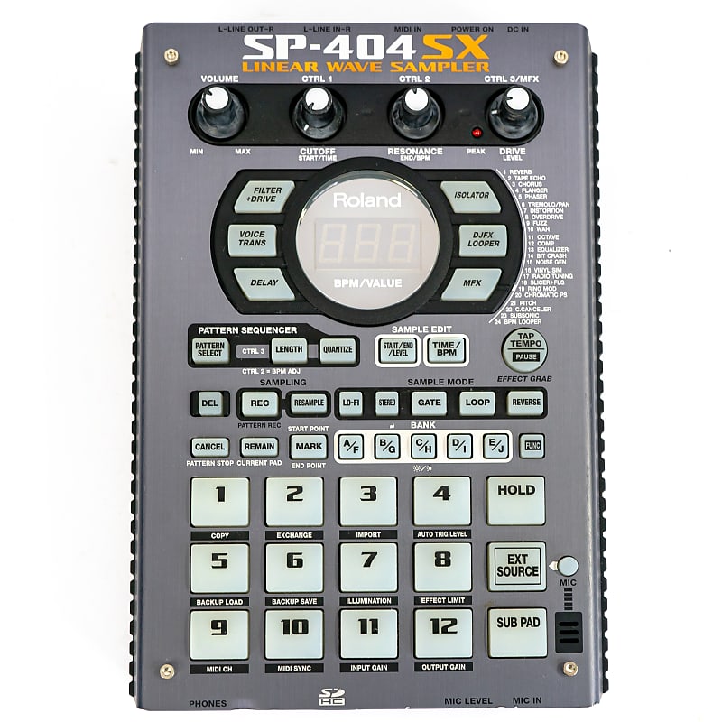 Roland SP-404SX Linear Wave Sampler with DSP Effects with SD Card & Power  Supply