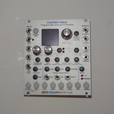 Rossum Electro-Music Control Forge Programmable CV Generator Eurorack Module 2016 - 2021 - Silver image 1